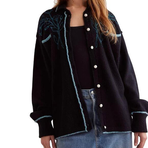 WE THE FREE Wildflower Cardi Size Large New with Tag MSRP $198 SOO - Picture 3 of 15